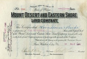 Mount Desert and Eastern Shore Land Company